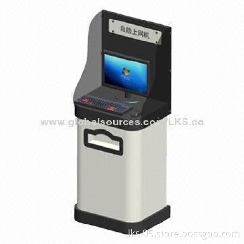 Self Service Internet Kiosk with A4 Printer and Full Keyboard for Online Surfing